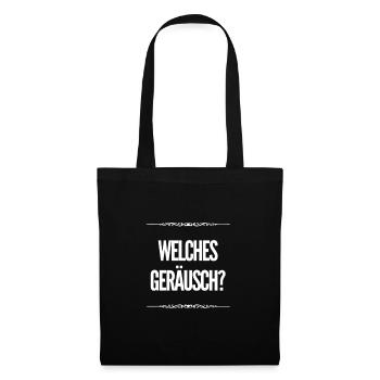 ich höre nichts - Stoffbeutel - Schwarz - Vorne