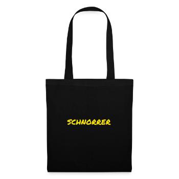 ich schnorre - Stoffbeutel - Schwarz - Vorne