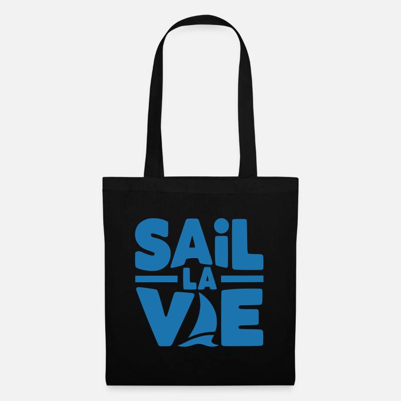 ⛵️"Sail la Vie" – Single Logo Edition - Stoffbeutel - Schwarz