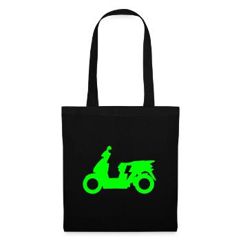 Elektro Motorroller Elektroroller für Rollerfahrer - Stoffbeutel - Schwarz - Vorne