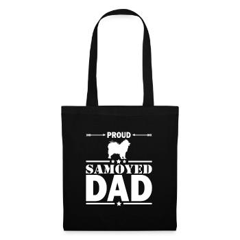 Samoyed proud dad - Tote Bag - black - Front
