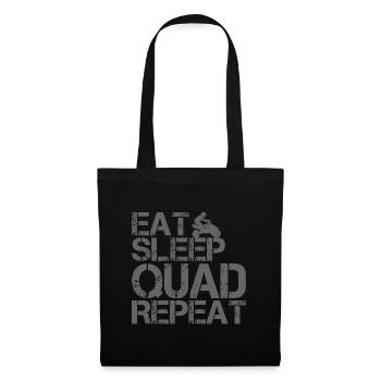 Quad Bike Eat Sleep Grunge saying for quad riders - Tote Bag - black - Front