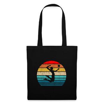 Femmes Volley Volley Volley Service Rétro - Sac en tissu - noir - Devant