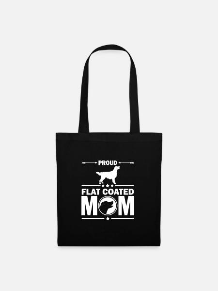 Flat Coated Retriever Hunde Mama für Frauchen - Stoffbeutel - Schwarz