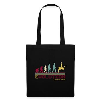 Capoeira brésilien art martial évolution rétro - Sac en tissu - noir - Devant