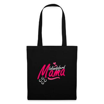 Icelandic horse tölt mom for rider girl - Tote Bag - black - Front