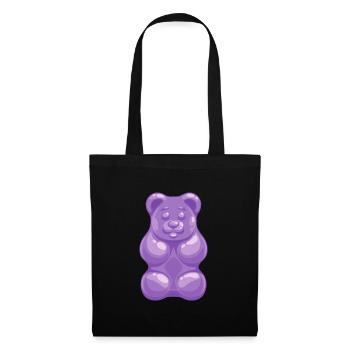 Idée de cadeau d'ours gommeux costume de couple Halloween - Sac en tissu - noir - Devant