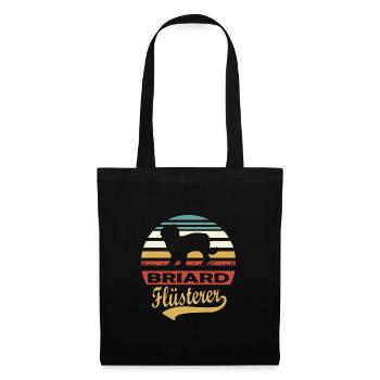 Briard Whisperer Retro Style for Dog Owners - Tote Bag - black - Front