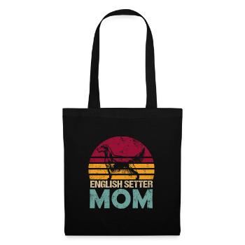 English Setter Mama Retro Style for Females - Tote Bag - black - Front