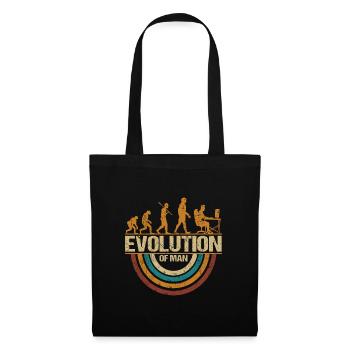 Programmer Computer Freak Evolution Retro - Tote Bag - black - Front