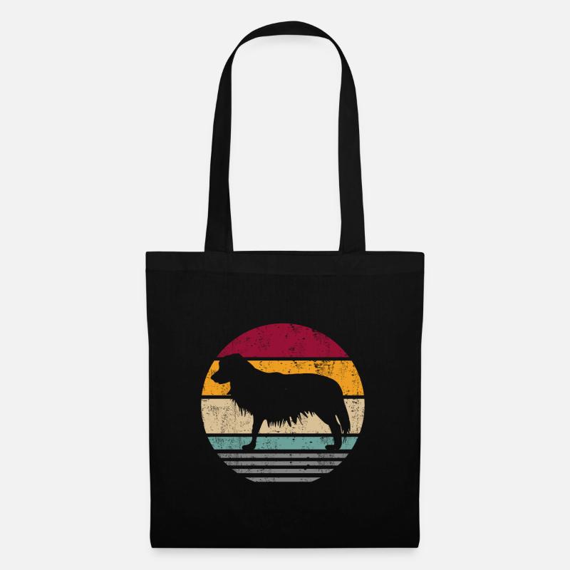 Kooikerhondje Kooiker Retro Vintage - Stoffbeutel - Schwarz