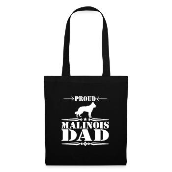 Malinois Proud Dad - Tote Bag - black - Front
