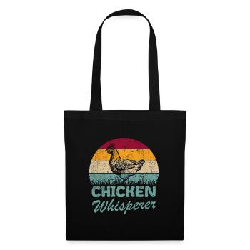 Les chuchoteurs de poulet - Sac en tissu - noir - Devant