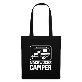 Baby Camping - Nachwuchs Camper - Stoffbeutel - Schwarz - Vorne