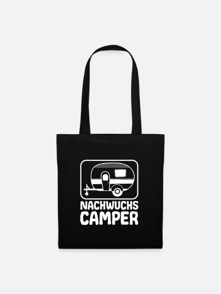 Baby Camping - Nachwuchs Camper - Stoffbeutel - Schwarz