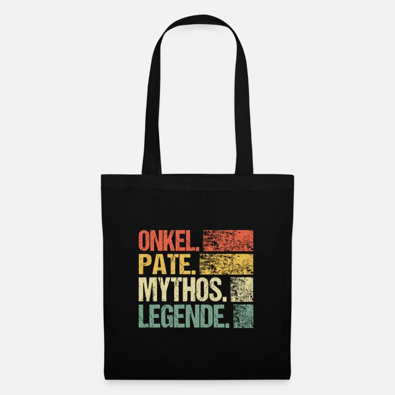 Onkel Pate Mytho Legende - Stoffbeutel - Schwarz
