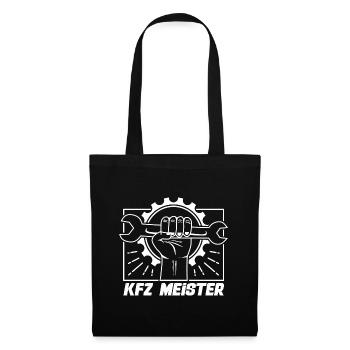 KFZ Meister - Stoffbeutel - Schwarz - Vorne