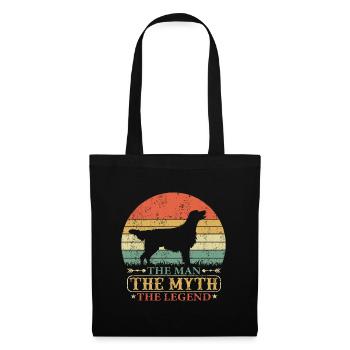 Flat Coated Retriever The Man Legend Saying - Tote Bag - black - Front