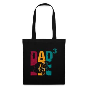 Papa Father of 3 Children Triplets Sons Girls - Tote Bag - black - Front