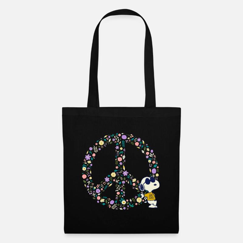 Peanuts Snoopy Peace Hippie - Tote Bag - black