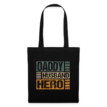 Mari Papa Héros - Sac en tissu - noir - Devant