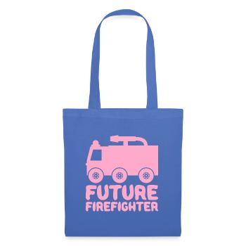 Future Firefighter Fire Truck Baby Girl Pink - Tote Bag - light blue - Front