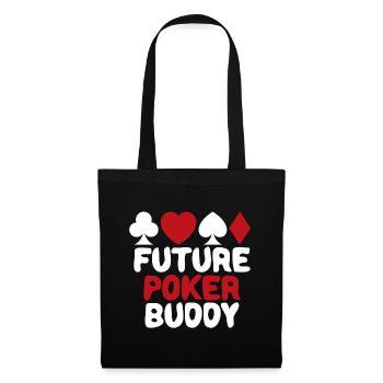 Future Poker Player Buddy Baby Boy Girl Cute - Tote Bag - black - Front