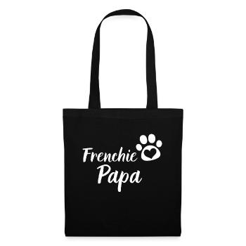 Frenchie Dad Chien Cadeau Bouledogue Français - Sac en tissu - noir - Devant