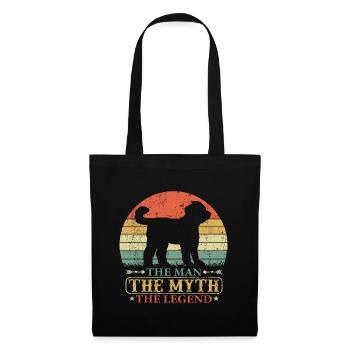 Cavoodle Cavapoo Dog Mix Dad Papa Vintage - Tote Bag - black - Front
