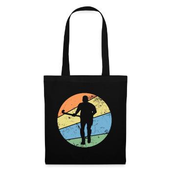 Field hockey hockey player "retro hockey star" - Tote Bag - black - Front
