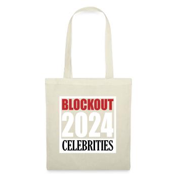 Blockout Celebrities 2024 | Farben änderbar - Stoffbeutel - Natur - Vorne