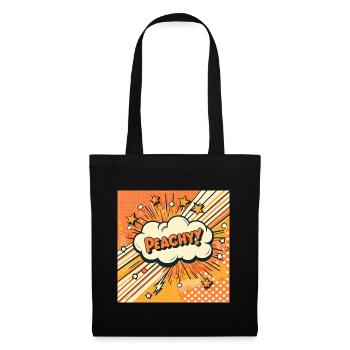 Peachy Peach - Tote Bag - black - Front