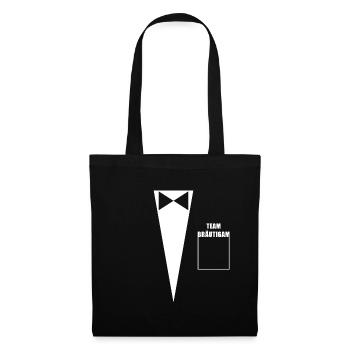 Equipe marié, marié, enterrement de vie de garçon - Sac en tissu - noir - Devant