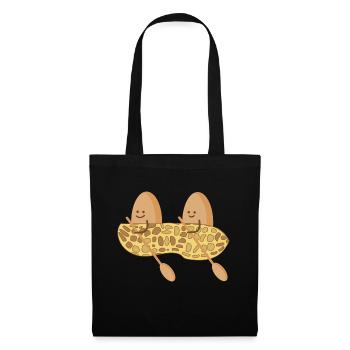 Funny peanuts in the paddle boat - Tote Bag - black - Front