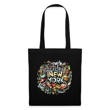 New York City Graffiti NYC Manhattan - Tote Bag - black - Front
