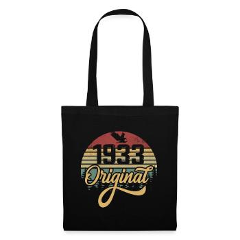 Original 1933 Vintage - Cadeau D’anniversaire 1933 - Sac en tissu - noir - Devant