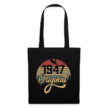 Original 1947 Vintage - Cadeau D’anniversaire 1947 - Sac en tissu - noir - Devant