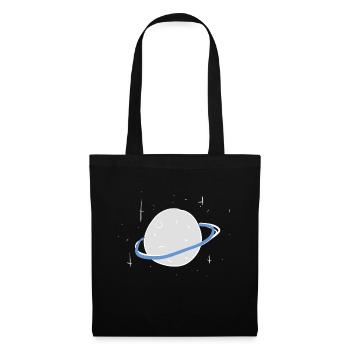 planet weltall sterne symbol - Stoffbeutel - Schwarz - Vorne