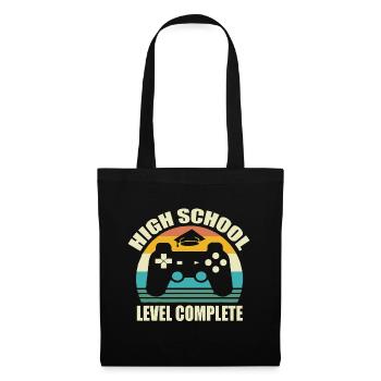 High School Idee Geschenk Gamer Bac Videospiele Fac Konsole - Stoffbeutel - Schwarz - Vorne