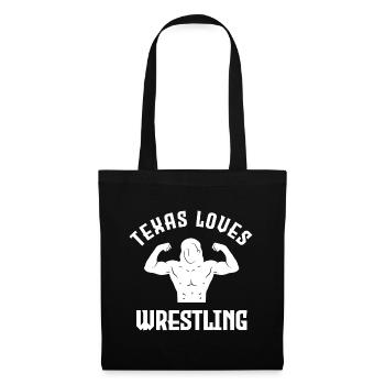 Texas wrestling design for proud Texas fans - Tote Bag - black - Front