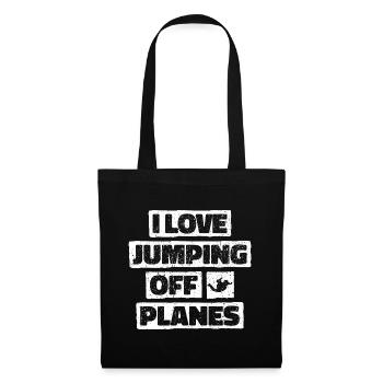 Parachutisme Passion Design. Cadeau d’adrénaline parfait - Sac en tissu - noir - Devant