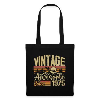 Vintage 1975 Retro 1975 Birthday Gift - Tote Bag - black - Front