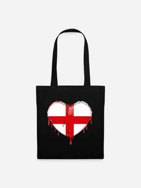 ENGLISCHE FLAGGE FAHNE ENGLAND - Stoffbeutel - Schwarz