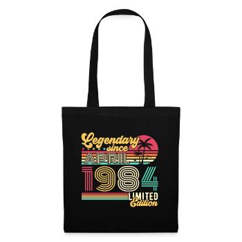 April 1984 Legendary Vintage Birthday Gift - Tote Bag - black - Front