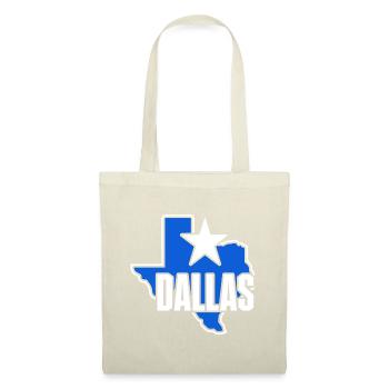 Conception de carte Dallas Texas pour les fiers Dallasites - Sac en tissu - nature - Devant