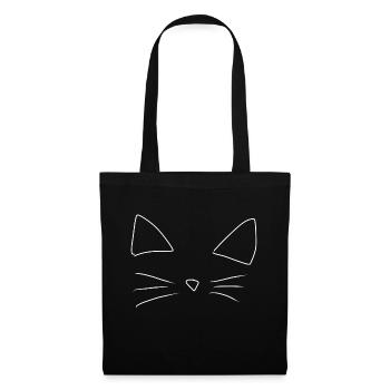 Animaux, Chat, Animal De Compagnie - Sac en tissu - noir - Devant