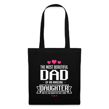 Beautiful Daughter's father's day - fathers day - Tote Bag - black - Front