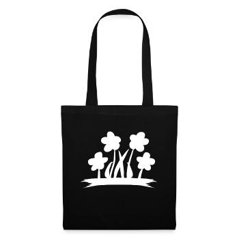 Fleur symbole plante symbole - Sac en tissu - noir - Devant