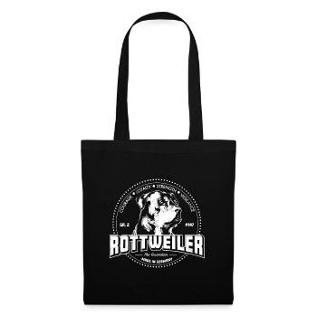 Rottweiler - Stoffbeutel - Schwarz - Vorne
