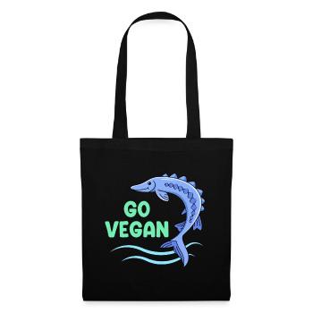 Disturbing design for proud vegans - Tote Bag - black - Front